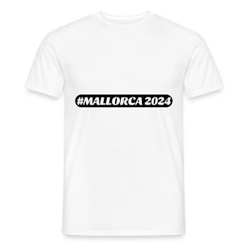 Mallorca 2024 - Männer T-Shirt - Weiß - Vorne - AI Model Male 178 dark (178cm)