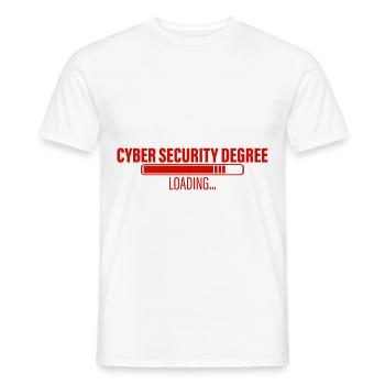 Cyber Security Degree Loading 3 - Männer T-Shirt - Weiß - Vorne - AI Model Male 178 dark (178cm)