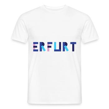 Erfurt Geometrie - Männer T-Shirt - Weiß - Vorne - AI Model Male 178 dark (178cm)