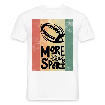 Football American Football - Men's T-Shirt - white - Front - AI Model Male 178 dark (178cm)