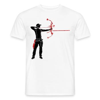 Archer - T-shirt homme - blanc - Devant - AI Model Male 178 dark (178cm)