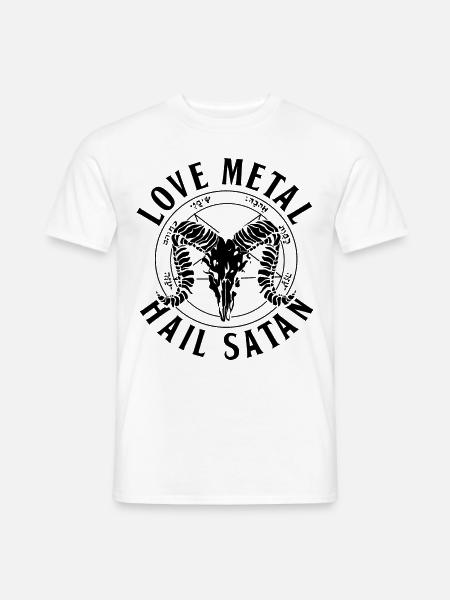 Satanismus - Männer T-Shirt - Weiß