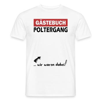 Gästebuch Poltergang Hochzeit Poltern Polterabend - Männer T-Shirt - Weiß - Vorne - AI Model Male 178 dark (178cm)