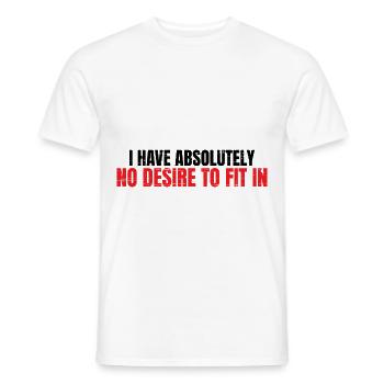 Je n’ai absolument aucune envie de rentrer dans 4 - T-shirt homme - blanc - Devant - AI Model Male 178 dark (178cm)