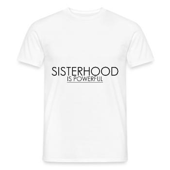 Sisterhood is Powerful 8 - Men's T-Shirt - white - Front - AI Model Male 178 dark (178cm)
