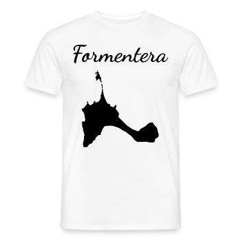 Formentera Balearic Islands Holiday Island Gift - Men's T-Shirt - white - Front - AI Model Male 178 dark (178cm)