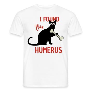 Lustige Katze - Männer T-Shirt - Weiß - Vorne - AI Model Male 178 dark (178cm)