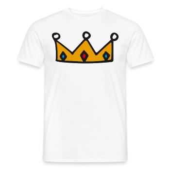 Krone - Männer T-Shirt - Weiß - Vorne - AI Model Male 178 dark (178cm)