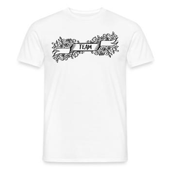 Idée cadeau de modèle de cadre d’équipe - T-shirt homme - blanc - Devant - AI Model Male 178 dark (178cm)