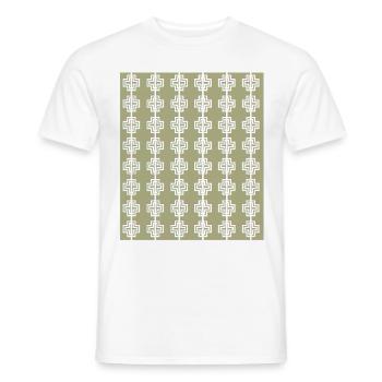 + - Männer T-Shirt - Weiß - Vorne - AI Model Male 178 dark (178cm)
