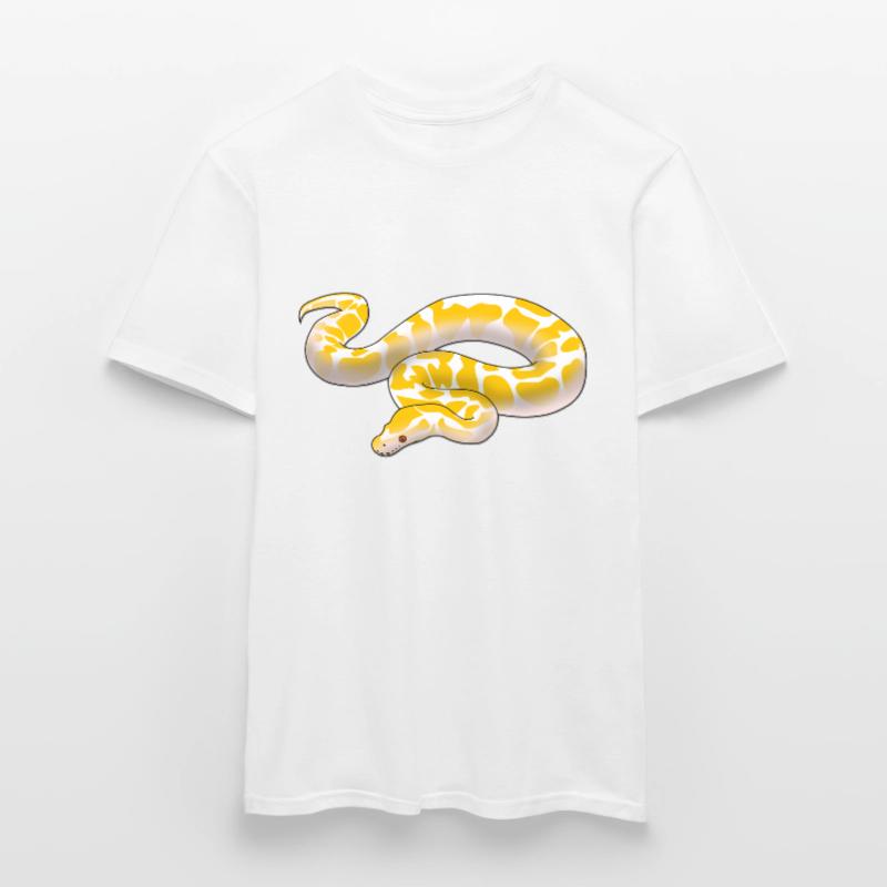 Albino ball python Python regius ballpython motif T-shirt homme