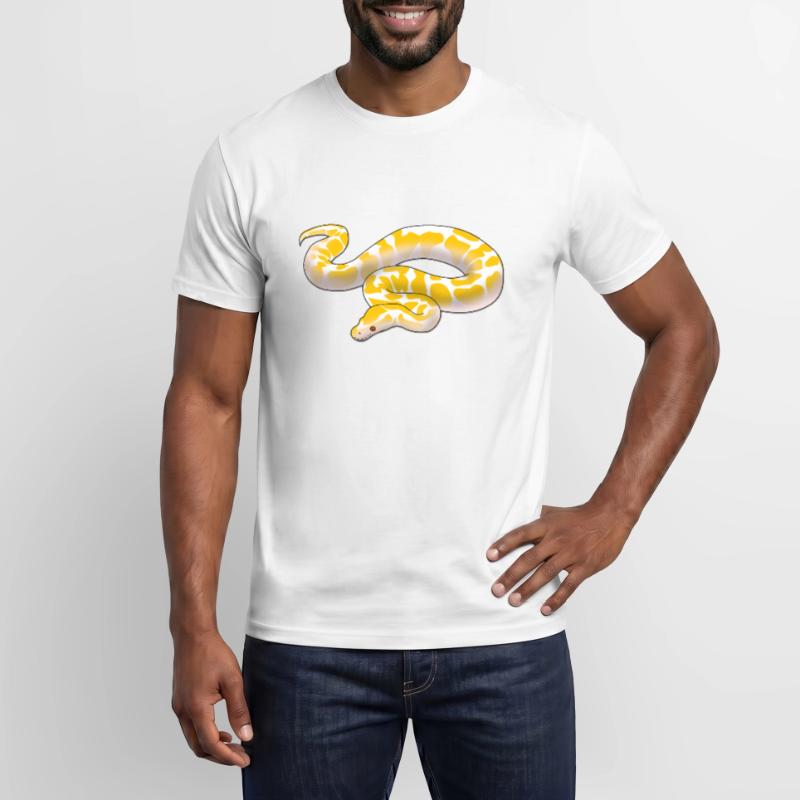 Albino ball python Python regius ballpython motif T-shirt homme