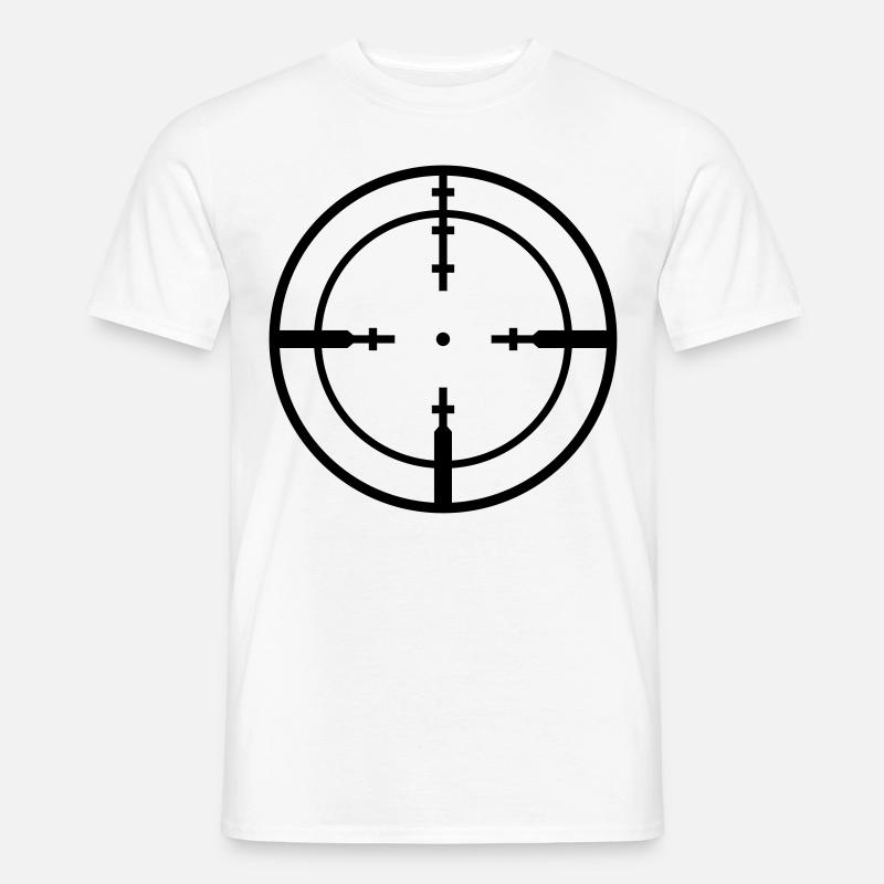 Target Shooting Visor Shooter - Men’s T-shirt - white