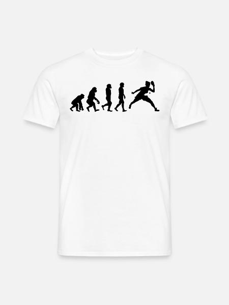 Tischtennisplatte Tischtennis Paddelspieler Evolution - Männer T-Shirt - Weiß