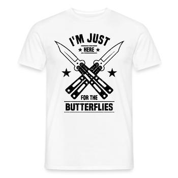 Knife Collector - Men's T-Shirt - white - Front - AI Model Male 178 dark (178cm)