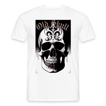 Old Skull 1 - Männer T-Shirt - Weiß - Vorne - AI Model Male 178 dark (178cm)