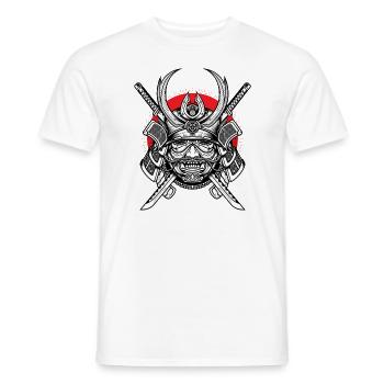 samurai shogun - Männer T-Shirt - Weiß - Vorne - AI Model Male 178 dark (178cm)