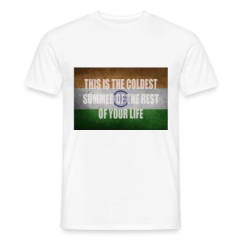 Idée cadeau sur les dictons sur la protection du climat - T-shirt homme - blanc - Devant - AI Model Male 178 dark (178cm)