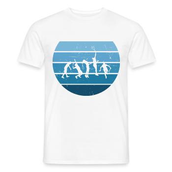 Jouer au tennis Jouer au tennis - T-shirt homme - blanc - Devant - AI Model Male 178 dark (178cm)