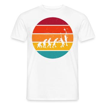 Paddle Racket Paddle Tennis Paddle Paddeltennis - Men's T-Shirt - white - Front - AI Model Male 178 dark (178cm)