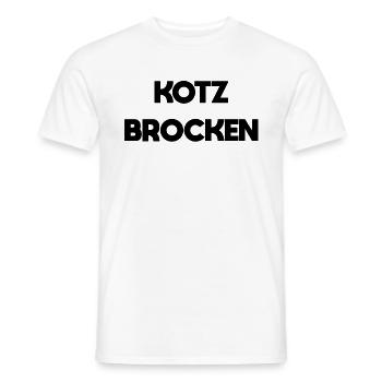 Kotzbrocken - Men's T-Shirt - white - Front - AI Model Male 178 dark (178cm)
