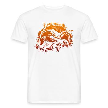 Adlerkopf - Männer T-Shirt - Weiß - Vorne - AI Model Male 178 dark (178cm)
