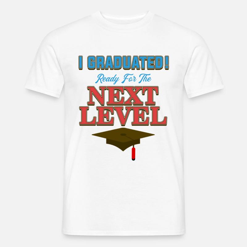 Graduation Next Level - Männer T-Shirt - Weiß