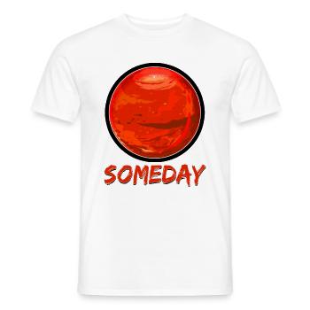 Un jour Mars - T-shirt homme - blanc - Devant - AI Model Male 178 dark (178cm)