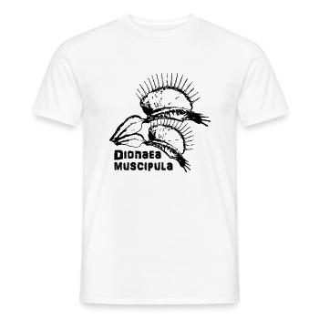 Dionaea muscipula. Plantes carnivores. - T-shirt homme - blanc - Devant - AI Model Male 178 dark (178cm)