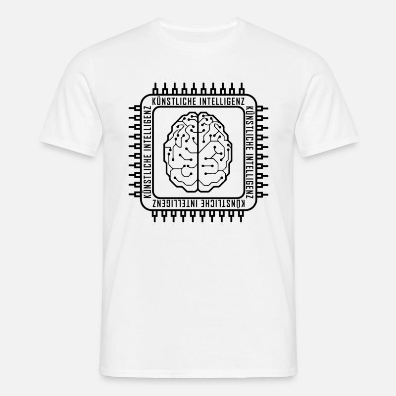 Brain Board Artificial Intelligence - Men's T-Shirt - white
