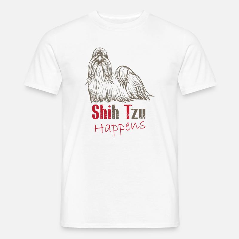 Shit happens - Männer T-Shirt - Weiß
