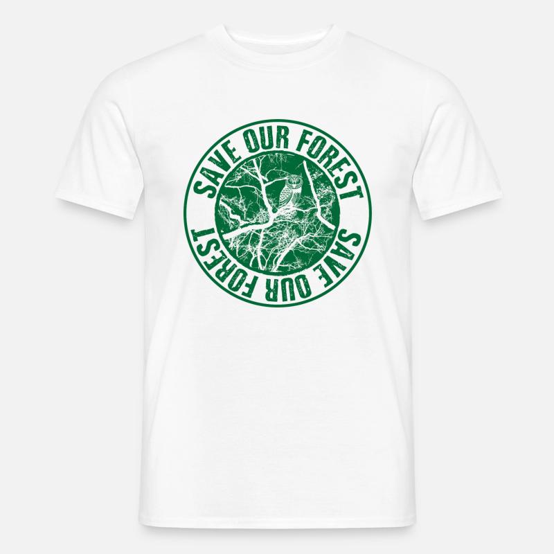 Save Forest - Männer T-Shirt - Weiß