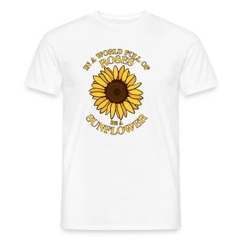 Sunflower - T-shirt homme - blanc - Devant - AI Model Male 178 dark (178cm)