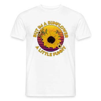 Sunflower - Männer T-Shirt - Weiß - Vorne - AI Model Male 178 dark (178cm)