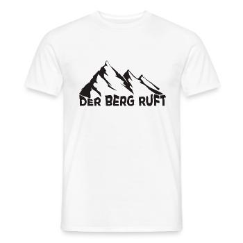 Der Berg ruft - Männer T-Shirt - Weiß - Vorne - AI Model Male 178 dark (178cm)