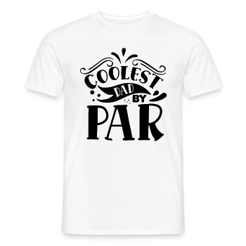 coolest dad by papa par père golf golf golf - T-shirt homme - blanc - Devant - AI Model Male 178 dark (178cm)