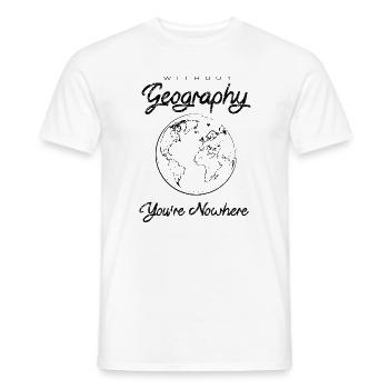 Geography - Männer T-Shirt - Weiß - Vorne - AI Model Male 178 dark (178cm)