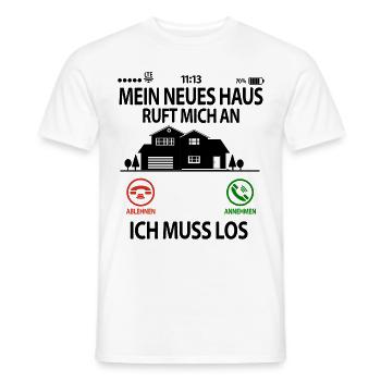 Neue Zukünftige Hausbesitzer Hausherr Lustig - Männer T-Shirt - Weiß - Vorne - AI Model Male 178 dark (178cm)