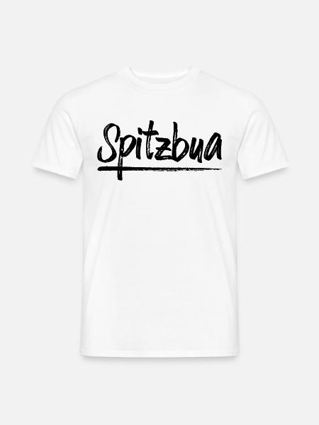 Spitzbua Spitzbube Baierisch Dialekt Schlingel - Männer T-Shirt - Weiß
