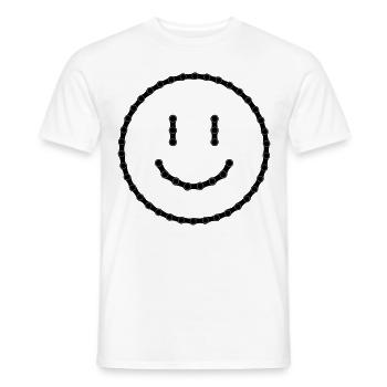 Would have had bicycle chain 17 - Men's T-Shirt - white - Front - AI Model Male 178 dark (178cm)