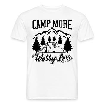 Camping Motorhome Van Vintage in caravan caravan - Men's T-Shirt - white - Front - AI Model Male 178 dark (178cm)