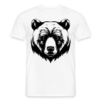 Bär Grizzly Tier - Männer T-Shirt - Weiß - Vorne - AI Model Male 178 dark (178cm)