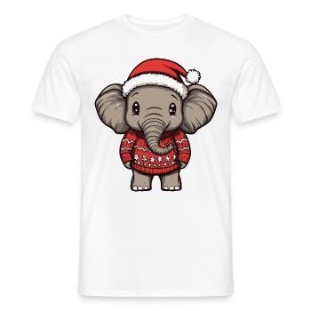 Bande dessinée de Noël gigantesque - T-shirt homme - blanc - Devant - AI Model Male 178 dark (178cm)