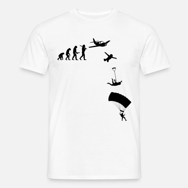 Fallschirm Head Down Skydiving - Männer T-Shirt - Weiß