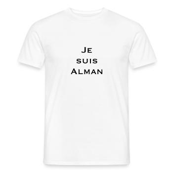 Alman - Männer T-Shirt - Weiß - Vorne - AI Model Male 178 dark (178cm)