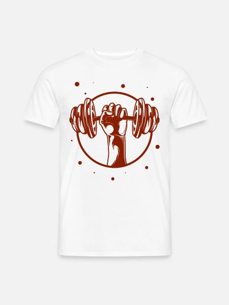Bodybuilding - Gewichtheben - Fitness - Workout - Männer T-Shirt - Weiß
