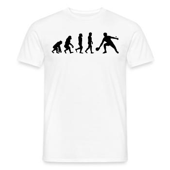 Ping Pong Master Tischtennis Trainer Evolution - Männer T-Shirt - Weiß - Vorne - AI Model Male 178 dark (178cm)