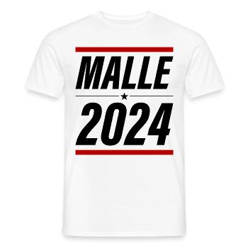 Malle 2024 - T-shirt homme - blanc - Devant - AI Model Male 178 dark (178cm)