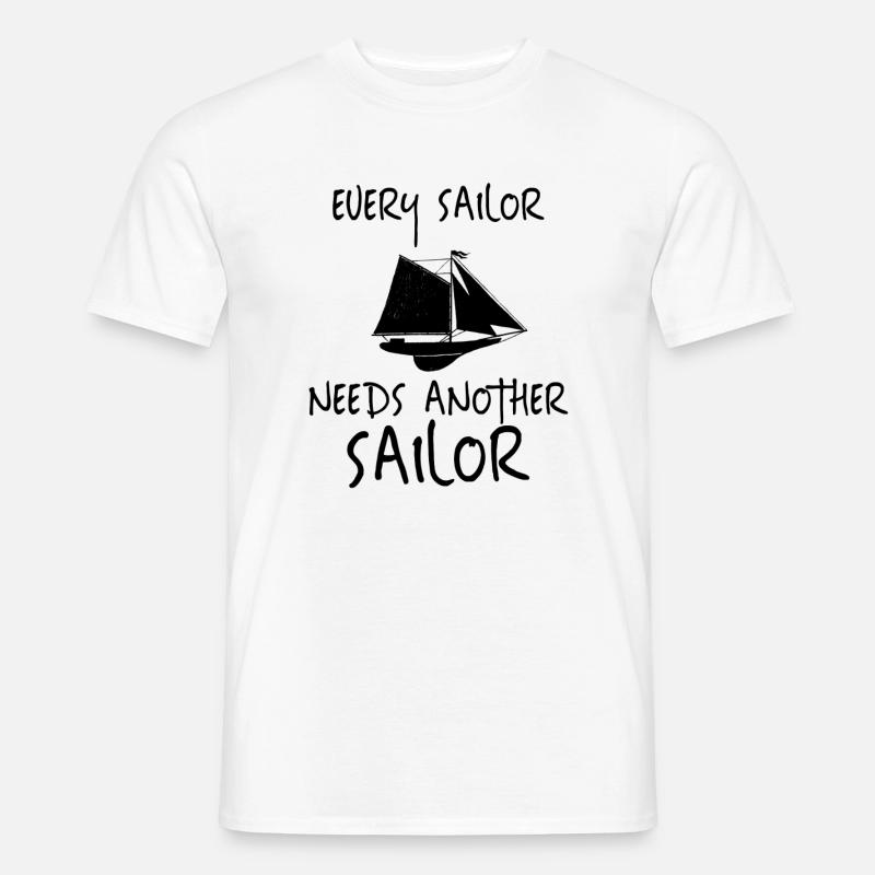 Sailor Sailing - Männer T-Shirt - Weiß