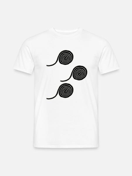 Lakritzschnecken, Geschenkidee - Männer T-Shirt - Weiß